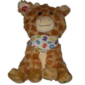 Cuddle Barn Alphabet Jodey Animated Music Giraffe Stuffed Animal Plush Toy WORKS